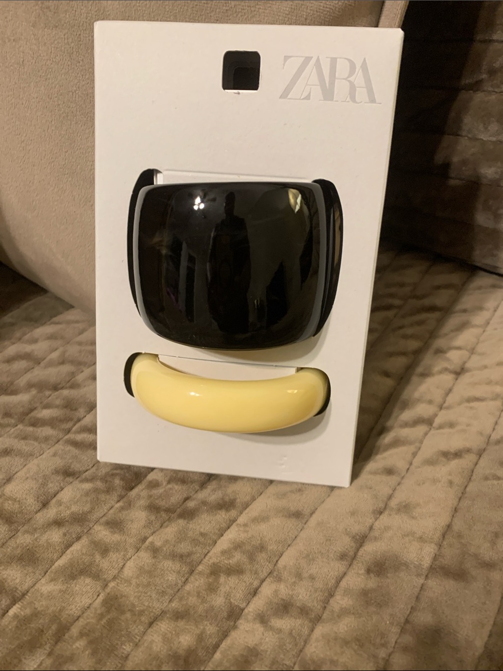 Zara Black and Nude/Yellow Bracelet Set